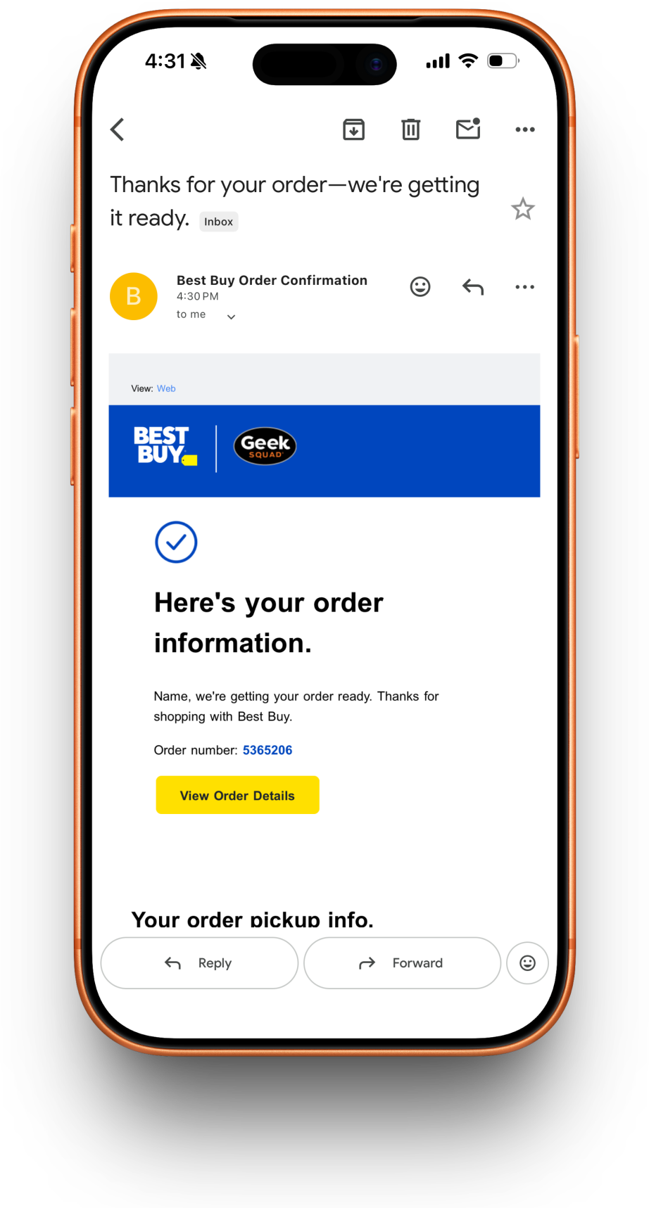 Best Buy receipt preview
