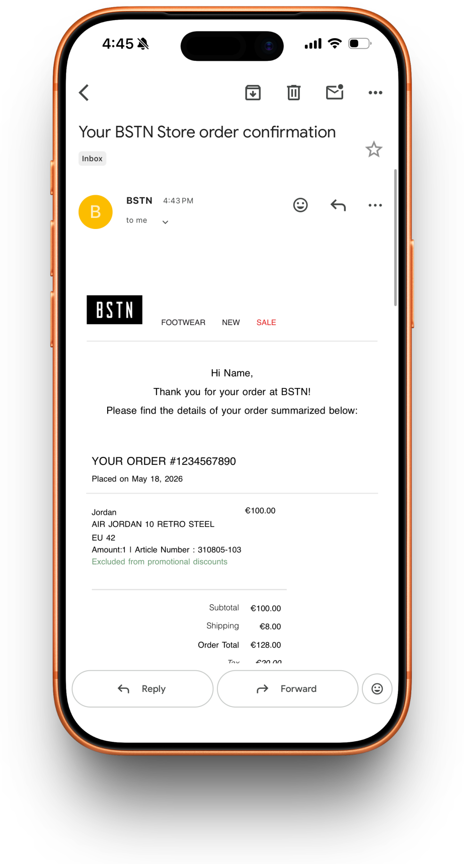 BSTN receipt preview