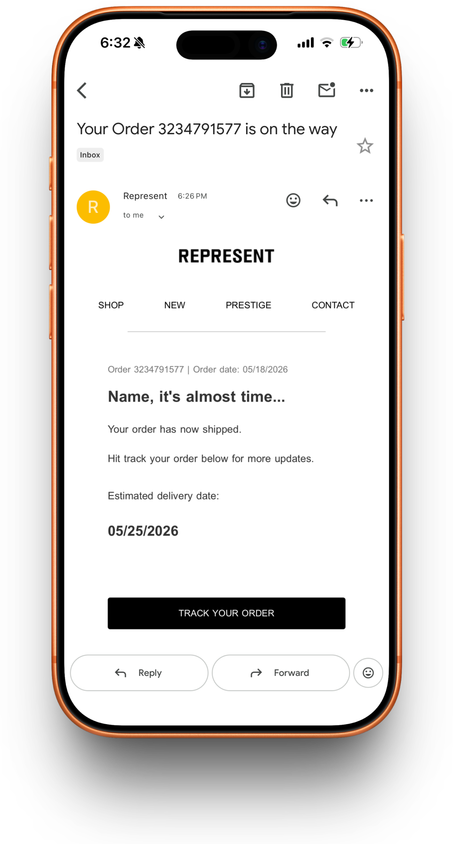 Represent receipt preview