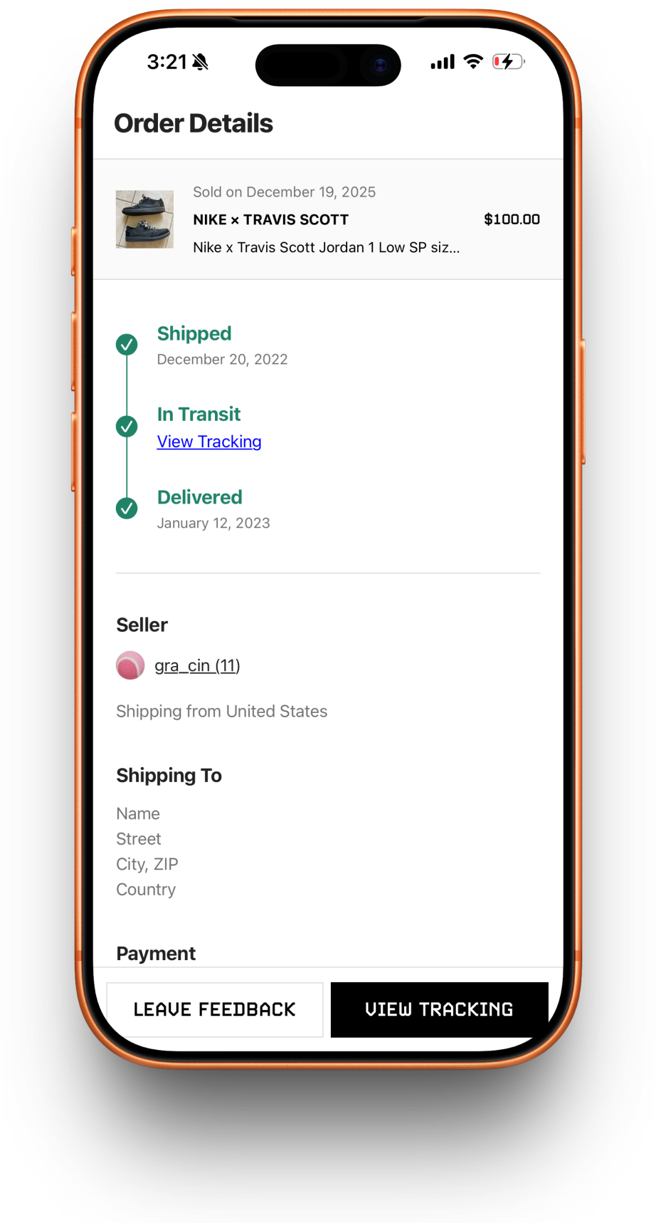 Grailed emulator phone mockup
